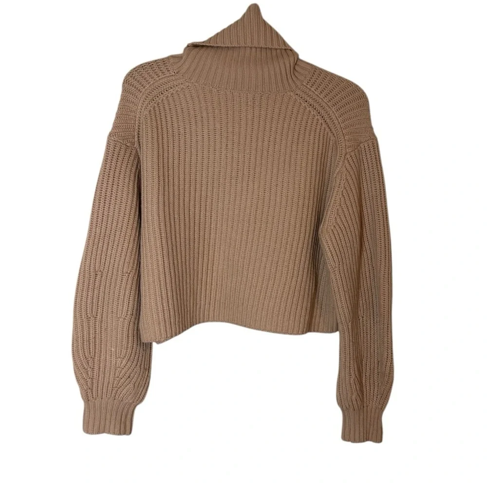 Aritzia Babaton Guell Sweater- neutral Merino Wool Turtleneck- Size Small - Picture 8 of 13